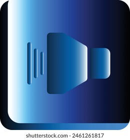 Sound controls button set flat round Interface web button multimedia mute and audio volume vector illustration eps format