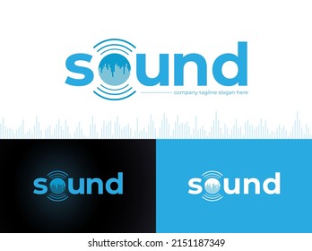 Sound Creative Logo Design Vector Template.
Modern Sound Wave Abstract Logo