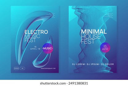 Sound Design. Green Fest Event. Music Flyer. Electro Vector. Dance Trance Template. Pink Discotheque Magazine. Electronic Radio Invitation. Violet Sound Design