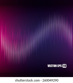 Sound design over black background, vector illustration.