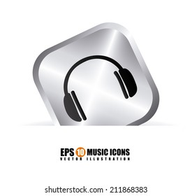 sound design over  white background vector illustration