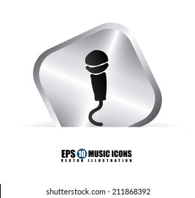 sound design over  white background vector illustration