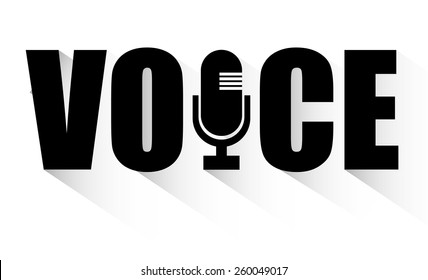 Sound design over white background, vector illustration.