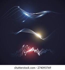 Sound design over white background, vector illustration.