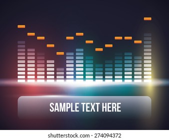 Sound design over white background, vector illustration.