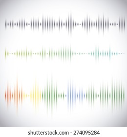 Sound design over white background, vector illustration.