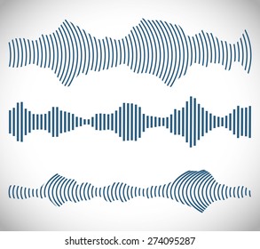 Sound design over white background, vector illustration.