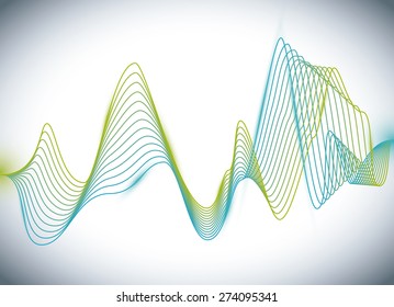 Sound design over white background, vector illustration.