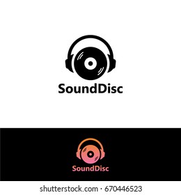 Sound Disc Logo Template Design