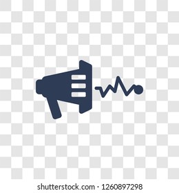 sound effect icon. Trendy sound effect logo concept on transparent background from Cinema collection
