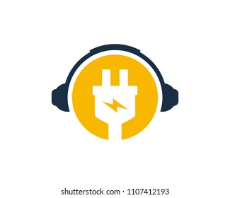 Sound Electric Icon Logo Design Element