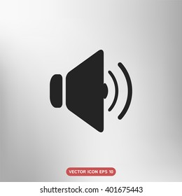 Sound. EPS 10 Flat Icon. Vector Illustration.