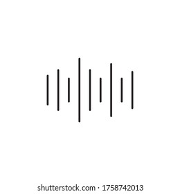 Ilustración del vector de iconos del ecualizador de sonido