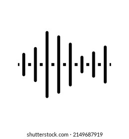 sound equalizer glyph icon vector. sound equalizer sign. isolated contour symbol black illustration