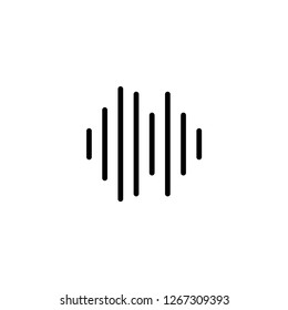 Sound equalizer icon. 