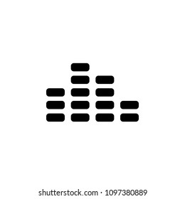 sound equalizer icon. Element of simple music icon for mobile concept and web apps. Isolated sound equalizer icon can be used for web and mobile