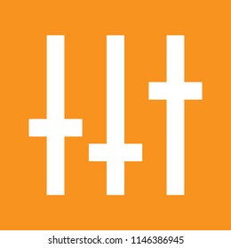 Sound Equalizer icon, stock vector illustration, EPS10.