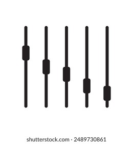 sound equalizer icon vector illustration logo design