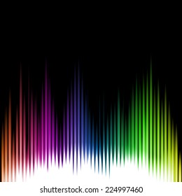 Sound Equalizer Wave Abstract Background. Vector illustration