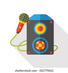 Sound equipment flat icon