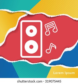 Sound equipment icon