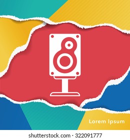 Sound equipment icon