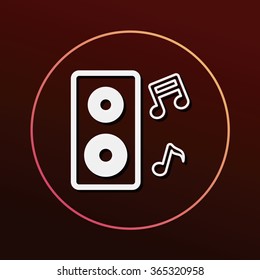 Sound equipment icon