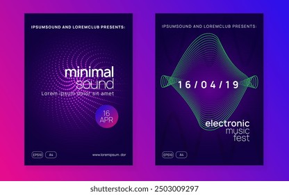 Sound Event. Festival Invite. Soundwave Beat Invitation. Dance Flyer. Pink Music Magazine. Party Concert Template. Green Dj Banner. Blue Sound Event