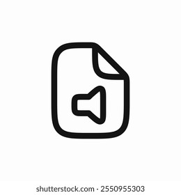 sound file icon sign vector