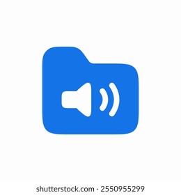 sound files folder icon sign vector