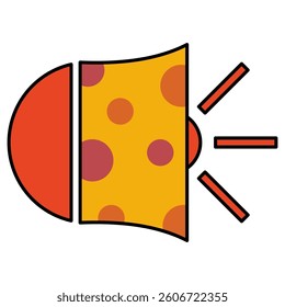 Sound filled outline icon style