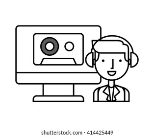 sound flat icon design 