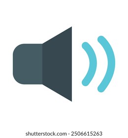 Sound Flat Icon Design For Personal nad Commercial Use