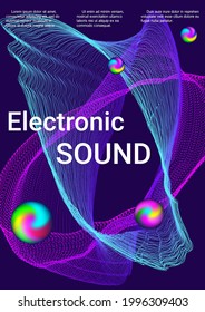 Sound flyer to create trendy abstract cover.