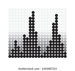 Sound frecuency flat vector symbol