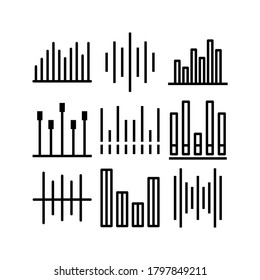 Sound Frequency icon or logo isolated sign symbol vector illustration - Collection of high quality black style vector icons
