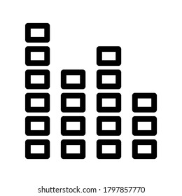 Sound Frequency icon or logo isolated sign symbol vector illustration - high quality black style vector icons
