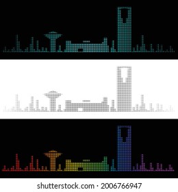 Sound Graph Style Riyadh Skyline