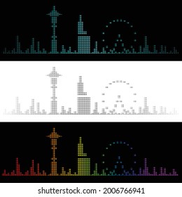 Sound Graph Style Seattle Skyline