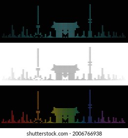 Sound Graph Style Tokyo Skyline