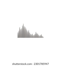 Sound graphic, lines, illustration geometric symbol simple logo vector