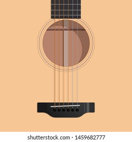 Sound hole of Acoustic Guitar, Background 