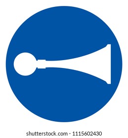 Sound Horn Symbol Sign, Vector Illustration, Isolate On White Background Icon. EPS10