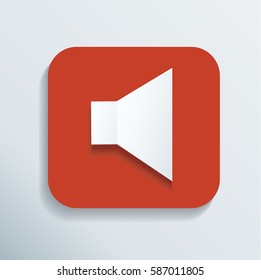 sound icon button vector illustration