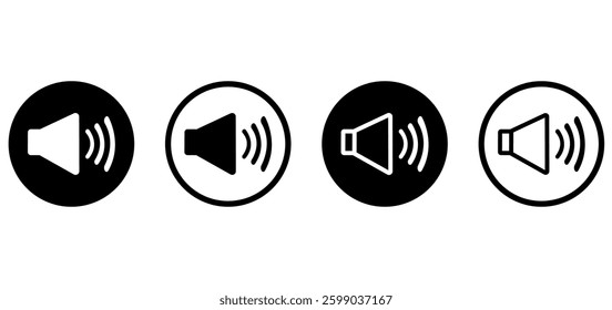 Sound icon collection. Volume icon vector
