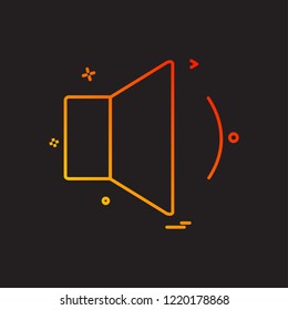 sound icon design vector