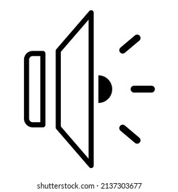 sound icon design, vector illustration with line style, best used for banner or web application