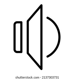 sound icon design, vector illustration with line style, best used for banner or web application