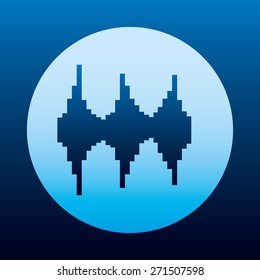 sound icon design, vector illustration eps10 graphic 