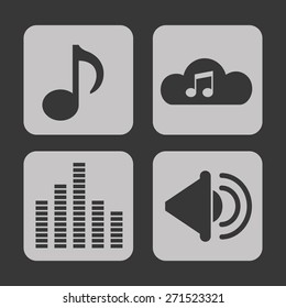 sound icon design, vector illustration eps10 graphic 